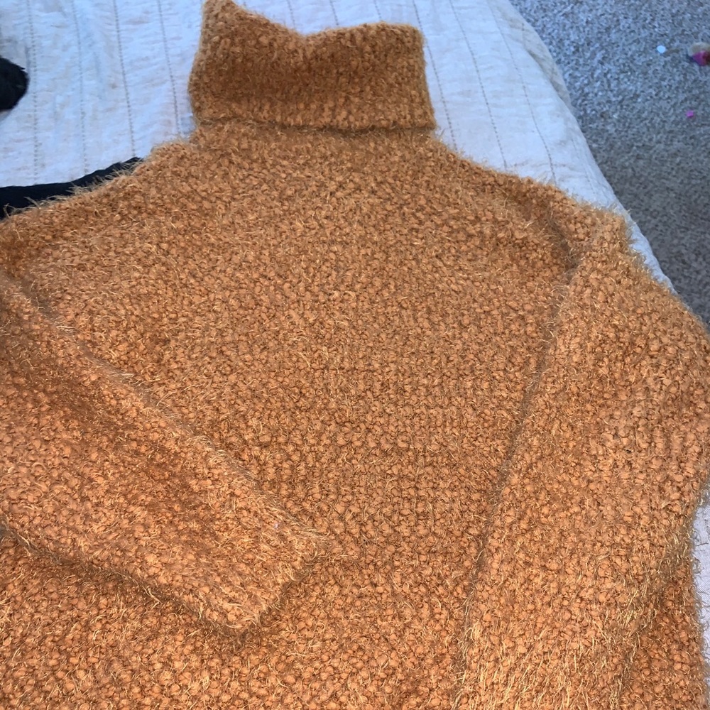 Orange Turtleneck